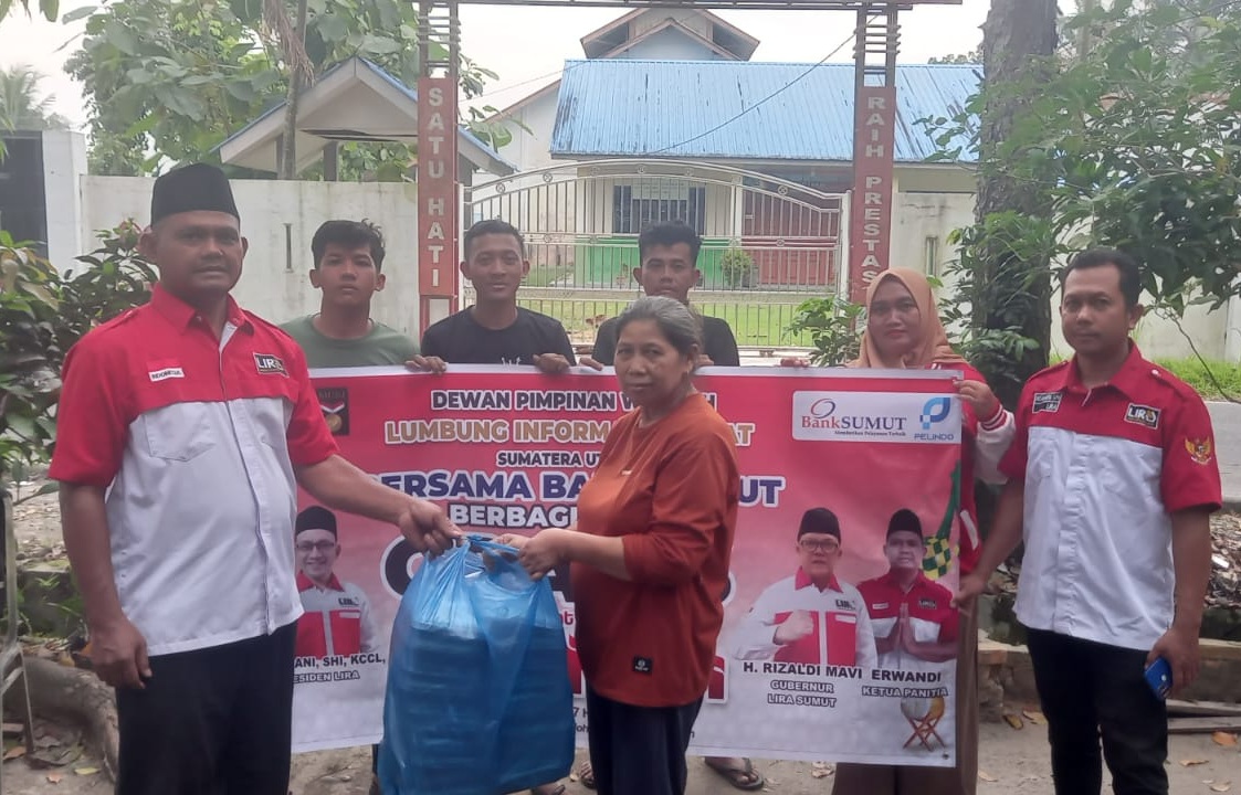 DPW LIRA Sumut Bersama Bank Sumut Berbagi Takjil Gratis