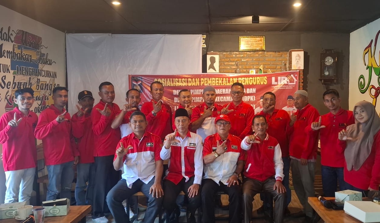 Rapat koordinasi DPD LIRA Kabupaten Serdang Bedagai, bersama pengurus DPK (tingkat kecamatan) dan DPW LIRA Sumatera Utara